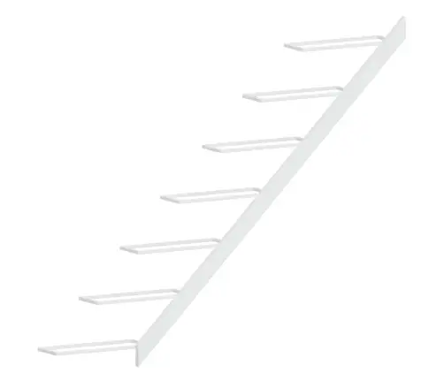 Vīna Pudeļu Sienas Plaukts 7 Pudelēm, 2 Gab., Balts Metāls Vidaxl