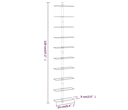 Vīna Pudeļu Sienas Plaukti 10 Pudelēm, 2 Gab., Zeltains Metāls Vidaxl