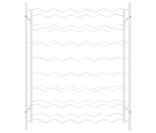 Vyno Laikiklis 48 Buteliams, Baltos Spalvos, Metalas