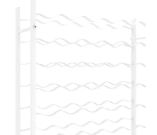 Vyno Laikiklis 48 Buteliams, Baltos Spalvos, Metalas