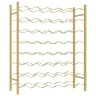Vīna Pudeļu Plaukts, 48 Pudelēm, Zelta Krāsas Metāls Vidaxl