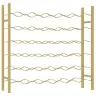 Vīna Pudeļu Plaukts, 36 Pudelēm, Zelta Krāsas Metāls Vidaxl