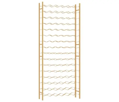 Vīna Pudeļu Plaukts, 96 Pudelēm, Zelta Krāsas Metāls Vidaxl