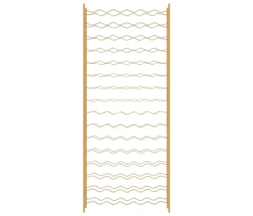 Vīna Pudeļu Plaukts, 96 Pudelēm, Zelta Krāsas Metāls Vidaxl