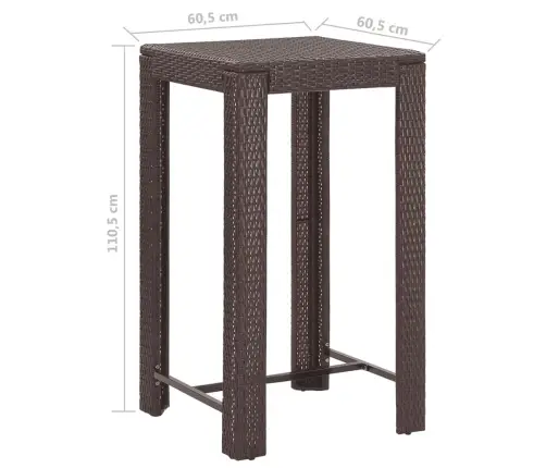 5-Daļīgs Dārza Mēbeļu Komplekts Ar Matračiem, Pe Rotangpalma Vidaxl