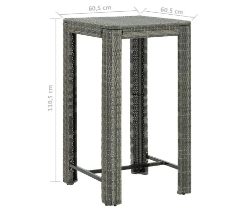 5-Daļīgs Dārza Mēbeļu Komplekts Ar Matračiem, Pe Rotangpalma Vidaxl