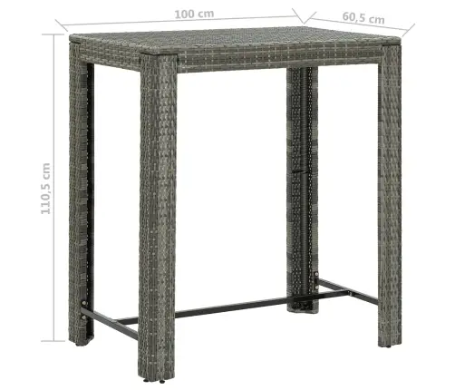 5-Daļīgs Dārza Mēbeļu Komplekts Ar Matračiem, Pe Rotangpalma Vidaxl