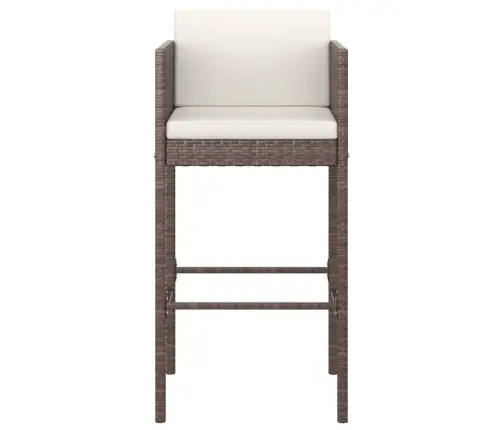 7-Daļīgs Dārza Mēbeļu Komplekts Ar Matračiem, Pe Rotangpalma Vidaxl