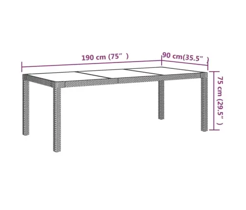 9-Daļīgs Dārza Mēbeļu Komplekts, Matrači, Melna Pe Rotangpalma Vidaxl