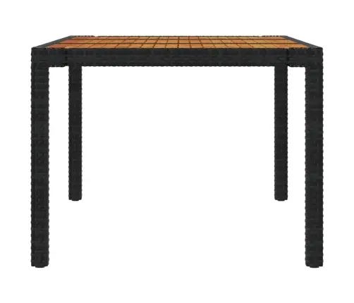 9-Daļīgs Dārza Mēbeļu Komplekts, Matrači, Melna Pe Rotangpalma Vidaxl