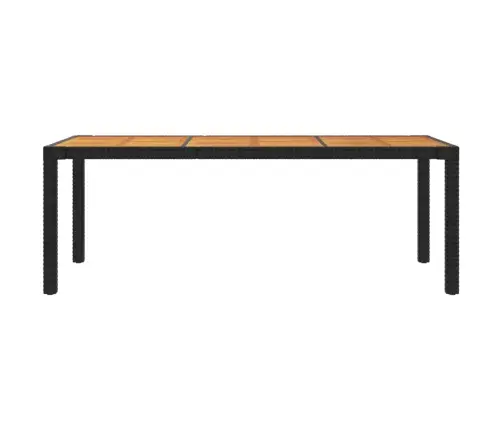 7-Osaline Aiamööblikomplekt Patjadega, Polürotang, Must