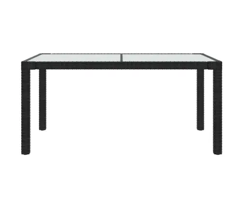 5-Osaline Aiamööblikomplekt Patjadega, Polürotang, Must