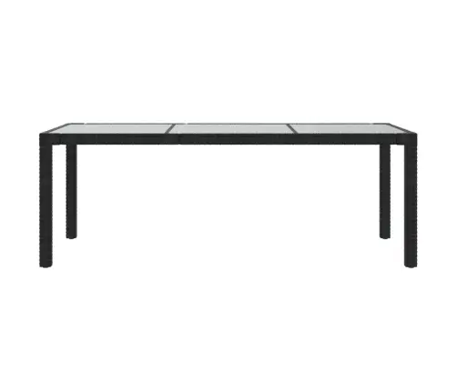 7-Osaline Aiamööblikomplekt Patjadega, Polürotang, Must