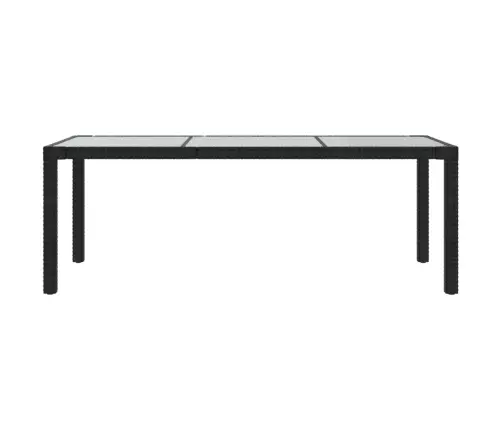 9-Osaline Aiamööblikomplekt Patjadega, Polürotang, Must