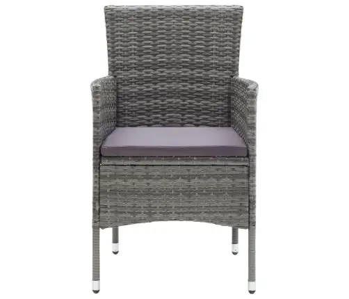 3-Daļīgs Dārza Mēbeļu Komplekts Ar Matračiem, Pe Rotangpalma Vidaxl