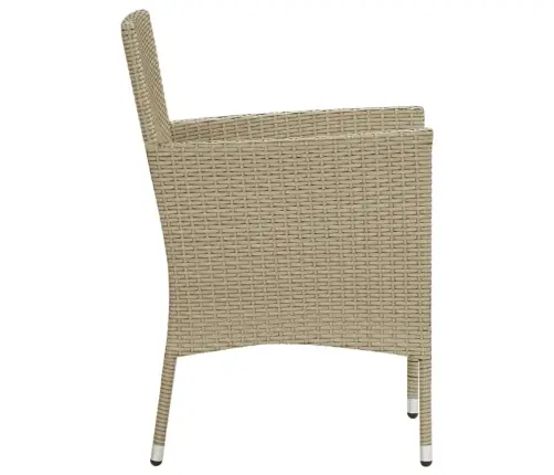 9-Osaline Aiamööblikomplekt Patjadega, Polürotang, Beež