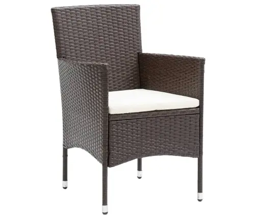 5-Daļīgs Dārza Mēbeļu Komplekts Ar Matračiem, Pe Rotangpalma Vidaxl