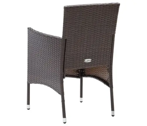 5-Daļīgs Dārza Mēbeļu Komplekts Ar Matračiem, Pe Rotangpalma Vidaxl