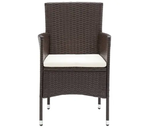 9-Daļīgs Dārza Mēbeļu Komplekts Ar Matračiem, Pe Rotangpalma Vidaxl