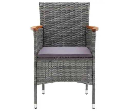 7-Daļīgs Dārza Mēbeļu Komplekts Ar Matračiem, Pe Rotangpalma Vidaxl