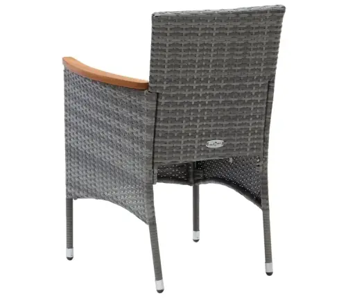 7-Daļīgs Dārza Mēbeļu Komplekts Ar Matračiem, Pe Rotangpalma Vidaxl