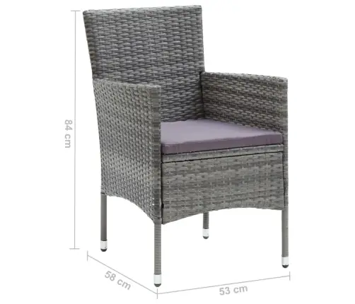 5-Daļīgs Dārza Mēbeļu Komplekts Ar Matračiem, Pe Rotangpalma Vidaxl 5-Daļīgs Dārza Mēbeļu Komplekts Ar Matračiem, Pe Rotangpalma Vidaxl