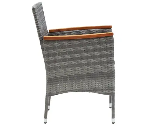 5-Daļīgs Dārza Mēbeļu Komplekts Ar Matračiem, Pe Rotangpalma Vidaxl