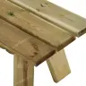 Dārza Sols, 220 Cm, Impregnēts Priedes Masīvkoks Vidaxl