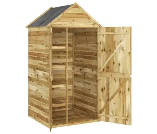 Sodo Pašiūrė Įrankiams Su Durimis, 107X107X220cm Pušis