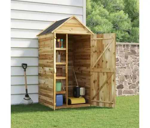 Sodo Pašiūrė Įrankiams Su Durimis, 107X107X220cm Pušis