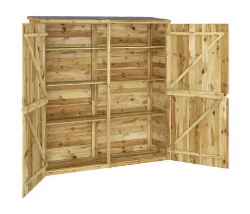 Dārza Instrumentu Šķūnis, 163X50X171 Cm, Priedes Masīvkoks Vidaxl