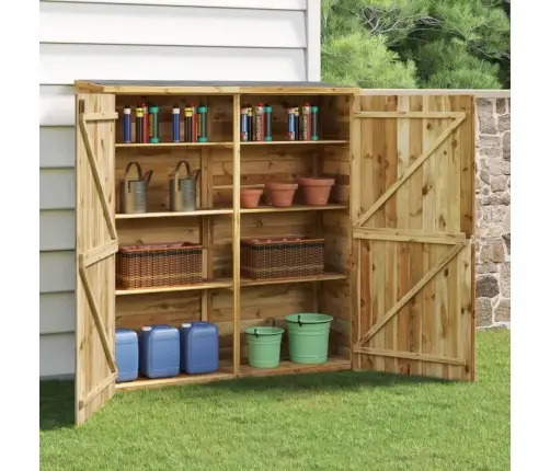 Dārza Instrumentu Šķūnis, 163X50X171 Cm, Priedes Masīvkoks Vidaxl