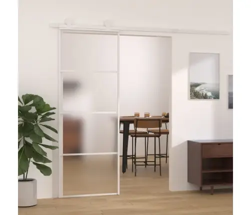 Liuguks, Matt Esg-Klaas Ja Alumiinium, 76 X 205 cm Valge