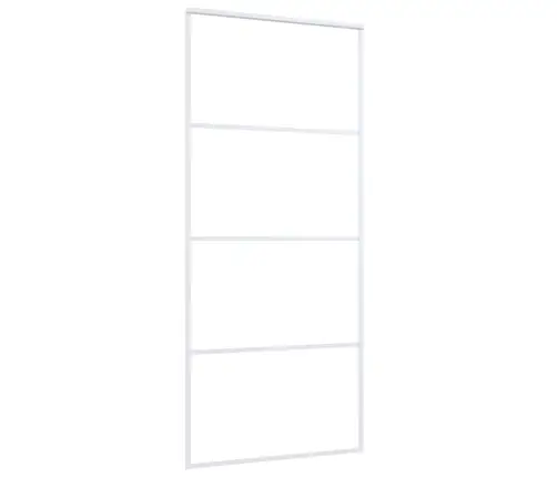 Stumdomos Durys, Baltos, 90X205cm Esg Stiklas Ir Aliuminis