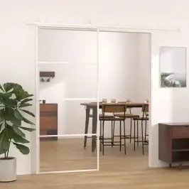 Liuguks, Esg-Klaas Ja Alumiinium, 90 X 205 cm Valge