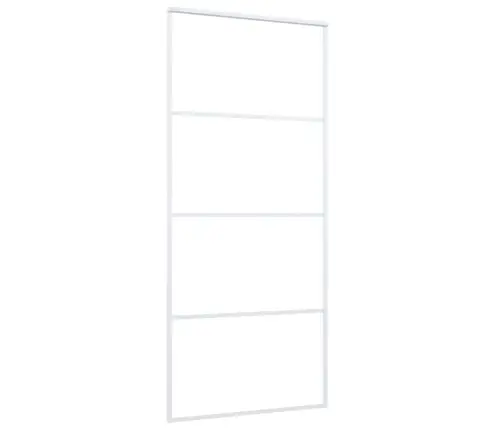 Stumdomos Durys, Baltos, 90X205cm Esg Stiklas Ir Aliuminis