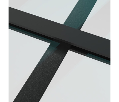 Lükanduks Must 76X205 Cm Esg Klaas Ja Alumiinium