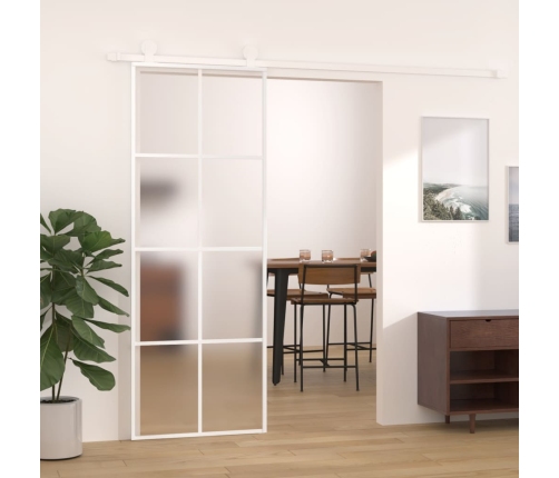 Stumdomos Durys, Baltos, 76X205cm Esg Stiklas Ir Aliuminis