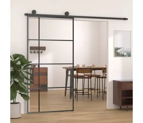 Liuguks, Esg-Klaas Ja Alumiinium, 102,5 X 205 cm Must