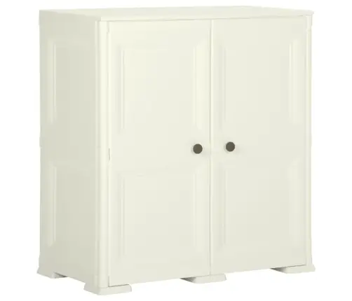 Plastikinė Spintelė, Vanilinė, 79X43X85,5cm Medienos Dizaino