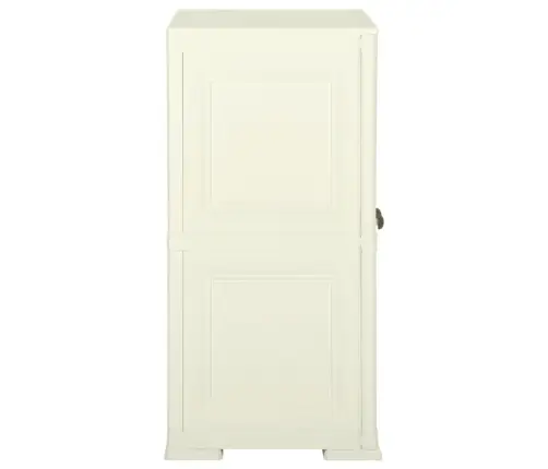 Plastikinė Spintelė, Vanilinė, 79X43X85,5cm Medienos Dizaino