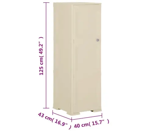 Plastikinė Spintelė, Angoros, 40X43X125cm Medienos Dizaino