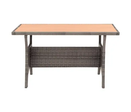 3-Daļīgs Dārza Mēbeļu Komplekts, Matrači, Rotangpalma, Pelēks Vidaxl