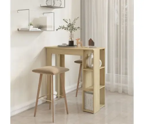 Baro Stalas Su Lentyna, Ąžuolo, 102X50X103,5cm Mediena