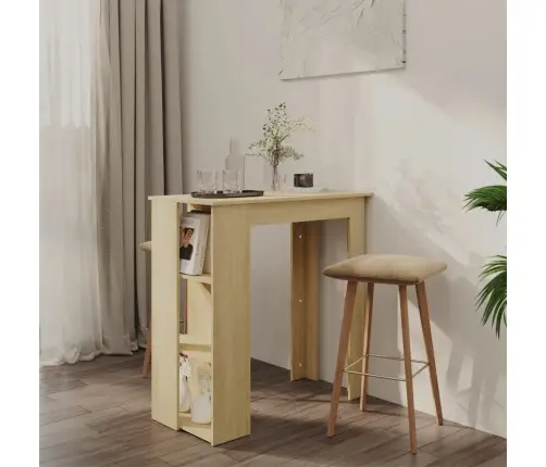 Baro Stalas Su Lentyna, Ąžuolo, 102X50X103,5cm Mediena