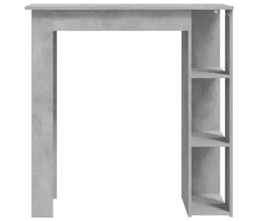 Bāra Galds Ar Plauktu, Pelēks, 102X50X103,5Cm Inženierijas Koks Vidaxl