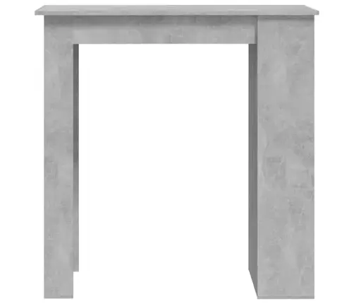 Bāra Galds Ar Plauktu, Betona Pelēks, 102X50X103,5 Cm Vidaxl
