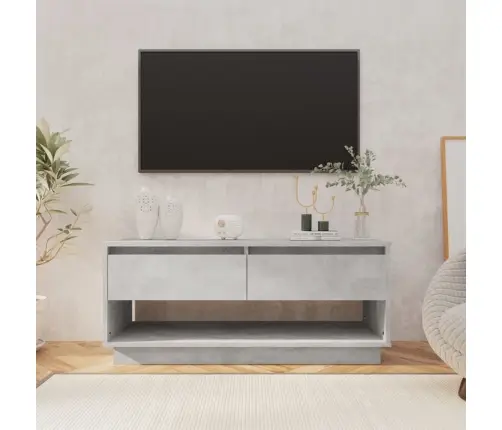 Tv Skapītis, Betona Pelēks, 102X41X44 Cm, Inženierijas Koks Vidaxl