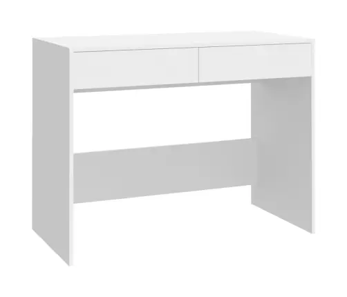 Rašomasis Stalas, Baltas, 101X50X76,5cm Apdirbta Mediena