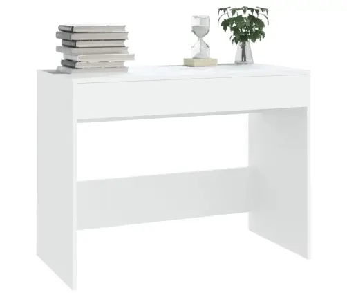 Rašomasis Stalas, Baltas, 101X50X76,5cm Apdirbta Mediena